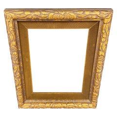 Mid-Century Gold Gilt Wood Art Frame w Liner