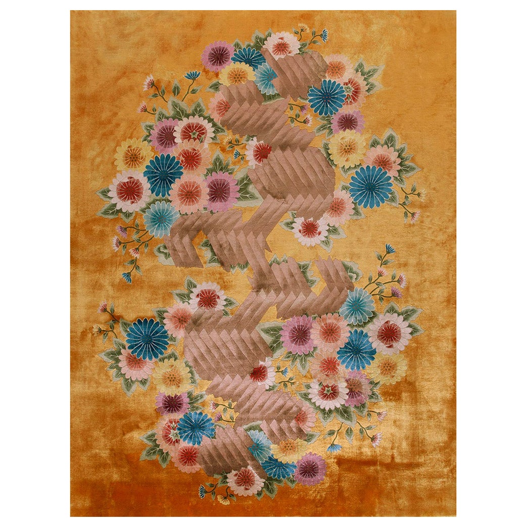 1930s Chinese Art Deco Carpet 9' x 12'