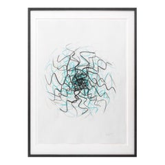 Wojciech Fangor Abstract Composition Crayon