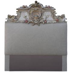 French Louis XV Style Carved Headboard, circa, 1930
