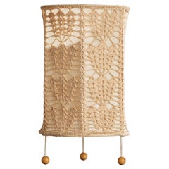 Swedish Designer, Table Lamp, Fabric, Metal, Wood, Sweden, 1960s