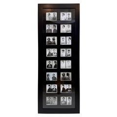 Vintage "Bad Boys" Photo Art - 16 Framed Original Mugshots from 1960's