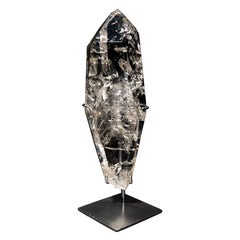 Real Lemurian Quartz Point from Diamantina with Optical Clarity, Crystal Obelisk