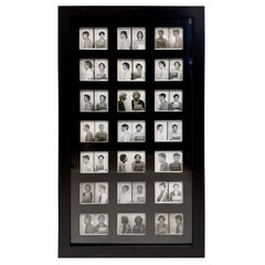 Vintage "Bad Boys" Photo Art - 21 Framed Original Mugshots from 1960's