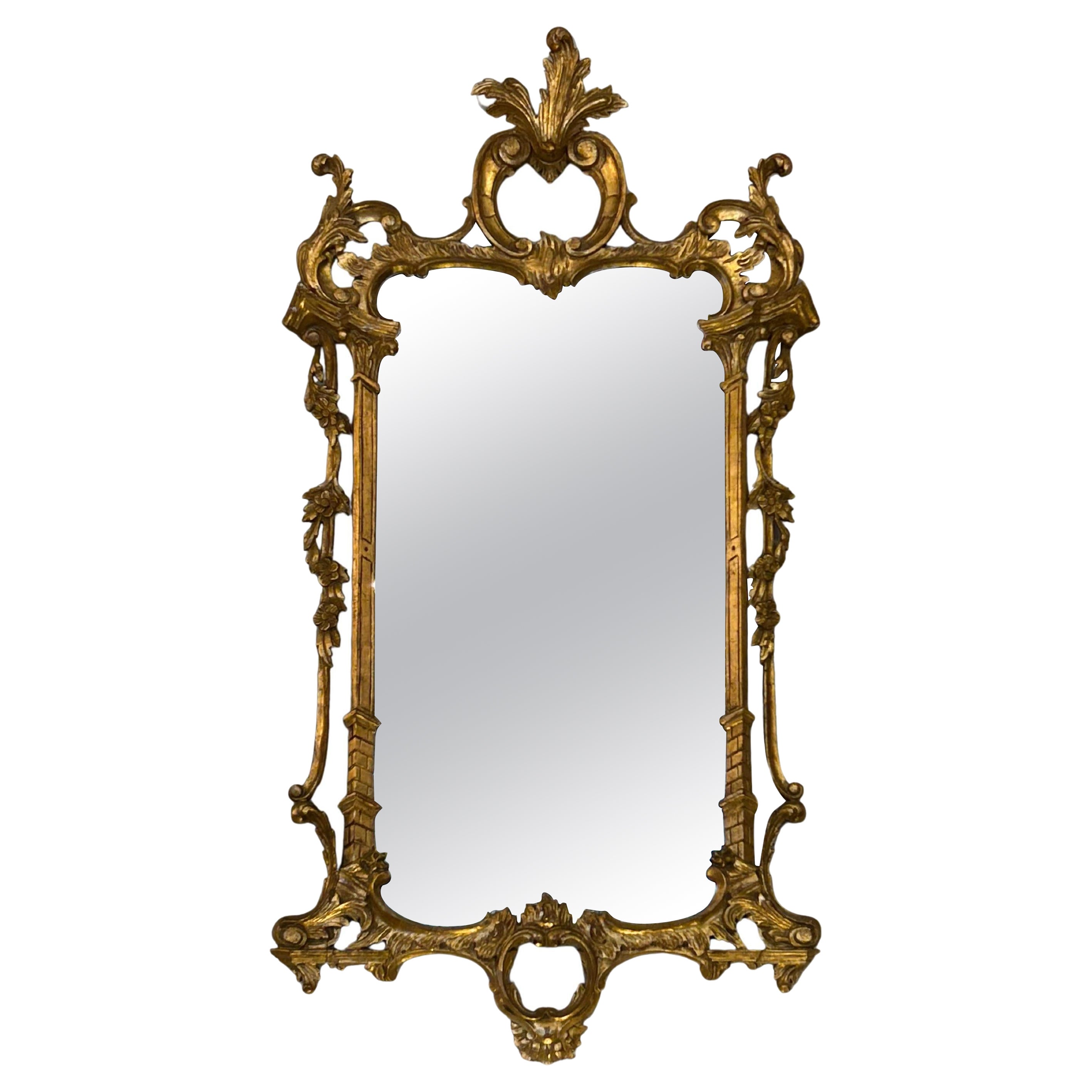 Lovely Decorative Arts Hollywood Regency Giltwood Mirror