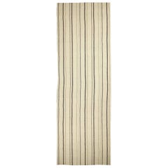 Persischer Kilim Läufer Teppich CIRCA 1990 - Wolle Braun Elfenbein 70723