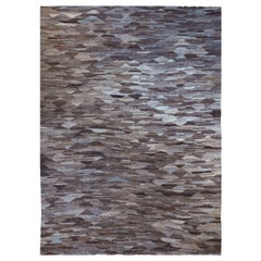 Afghanistan Kilim Area Rugs Circa 1990 - Wool Blue Brown Ivory 70707