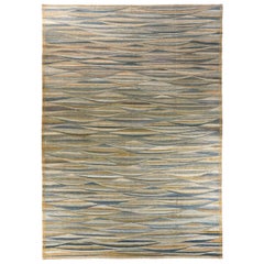 Rug & Kilim Afghanistan Circa 1990 - Laine Bleu Ivoire Jaune 70709