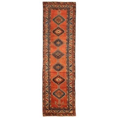Tappeto Persiano Heriz - Lana Avorio Blu Navy Rosso 71131