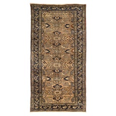 Tappeti persiani Hamadan Circa 1910 - Lana Marrone Avorio Taupe 71290