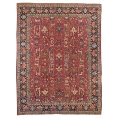 Persische Täbris-Teppiche - Wolle Blau Elfenbein Rot 71439