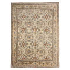 Alfombras Persas Kashan - Lana Azul Marfil Rosa 71357
