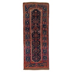 Persian Shiraz Small Rug - Wool Black Blue Red 71545