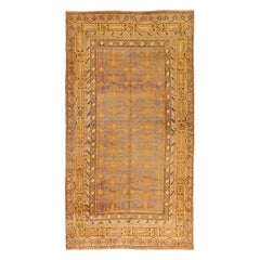 Russian Khotan Area Rugs - Wool Ivory Purpel Yellow 71821