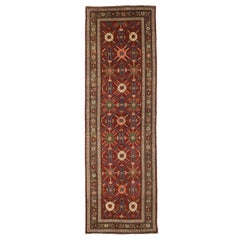 Tapis de course russe Gharebagh Circa 1910 - Laine Bleu Vert Ivoire Rouge 71864