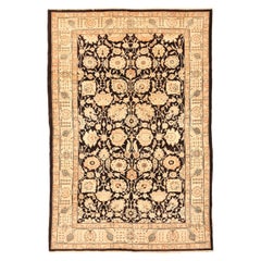 Persische Täbris Teppiche - Wolle Braun Elfenbein Rosa 71927