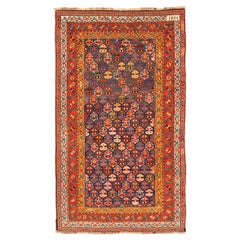 Russischer Karabagh Kleiner Teppich CIRCA 1910 - Wolle Blau Rot Gelb 72133