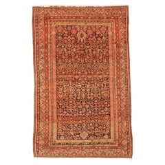 Persian Malayer Small Rug - Wool Brown Pink Yellow 72219