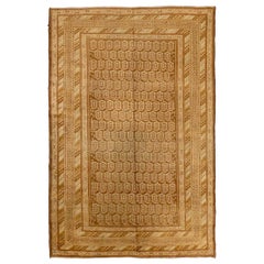 Persian Meshkin Area Rugs Circa 1910 - Wool Brown Ivory 72339