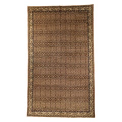 Alfombra Persa Saraband Circa 1880 - Lana Marfil Rosa Rojo 72528