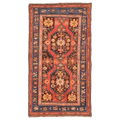 Petit tapis russe Karabagh datant d'environ 1910 - Laine bleu rouge jaune 72560