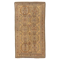 Tappeto russo Shirvan Small Design 1910 circa - Lana marrone e avorio - 72545