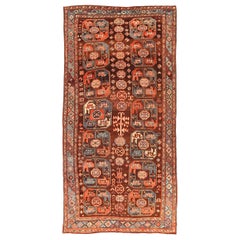 Tapis d'Afghanistan Samarghand datant d'environ 1910 - Laine bleu orange rouge 72548