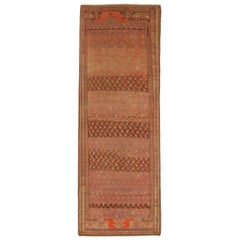 Persian Meshkin Area Rugs - Wool Brown Red Yellow 72692
