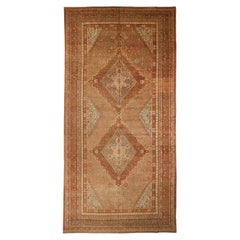 Tapis russe Khotan Circa 1910 - Laine Vert Ivoire Rouge 72864