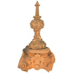 19th Century French Terra Cotta Roof Decoration