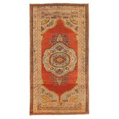 Afghanistan Sivas Small Rug Circa 1910 - Wool Ivory Red Yellow 72956