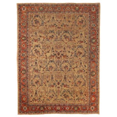 Persische Sultanabad-Teppiche Circa 1880 - Wolle Blau Elfenbein Rot 72963