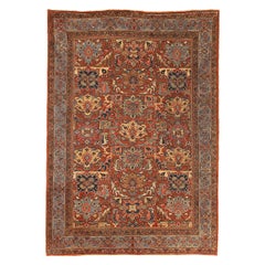 Alfombras Persas Sultanabad Rugs - Lana Azul Marfil Rojo 73044