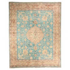 Tappeti persiani Tabriz Circa 1910 - Lana Blu Avorio Rosso 73158
