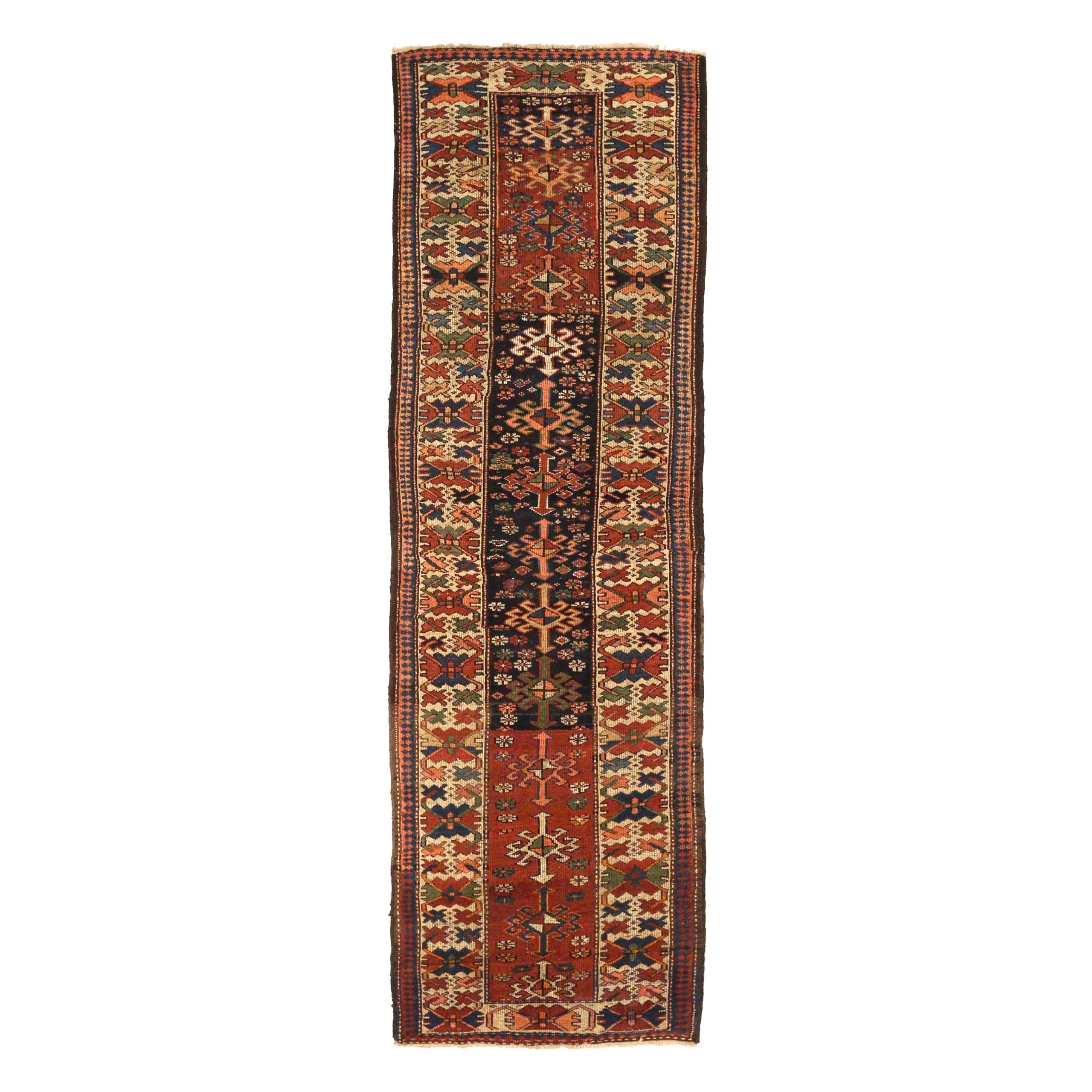 Alfombra Persa Kurda - Lana Marfil Azul Marino Rojo 73165 en venta