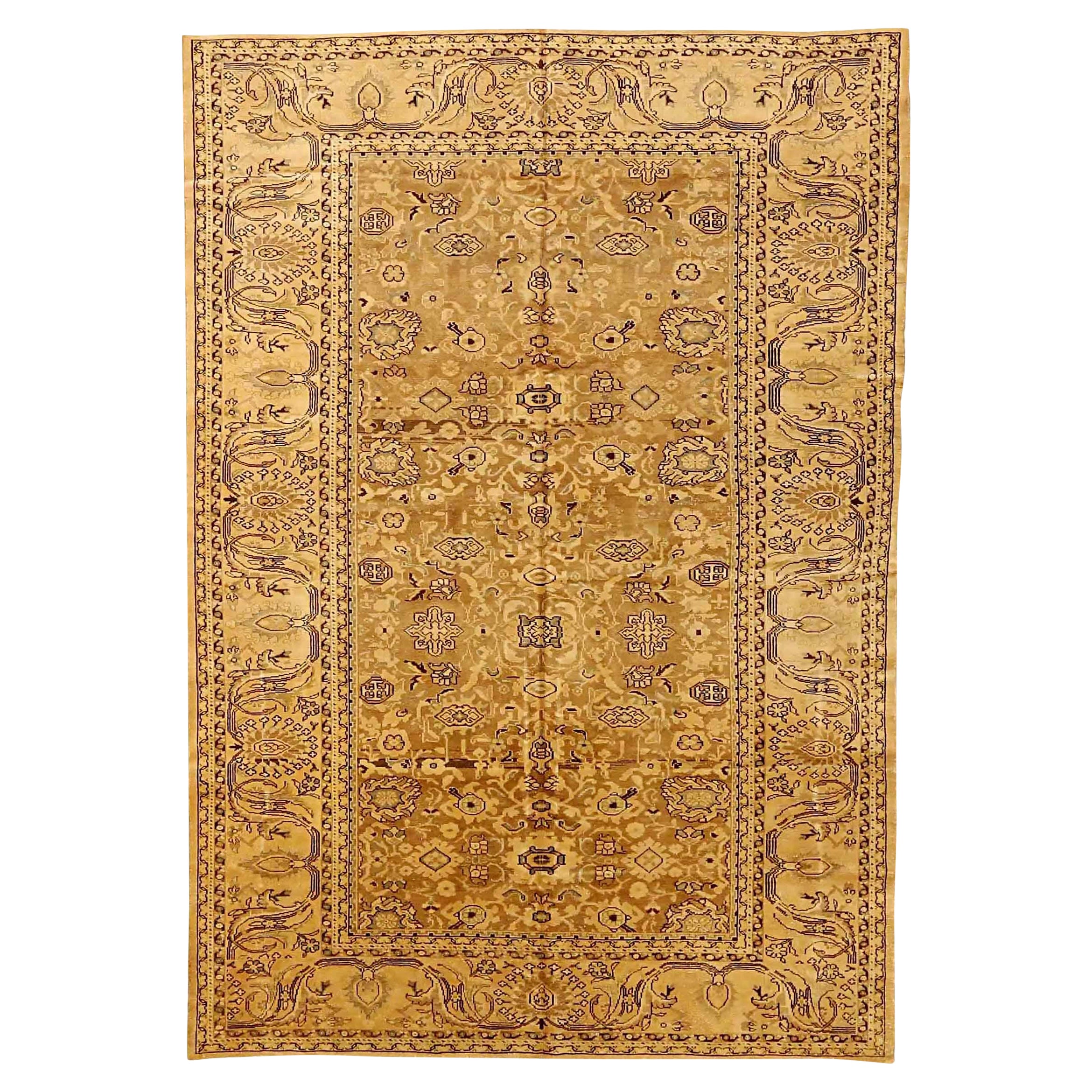 Persian Malayer Area Rugs - Wool Brown Ivory 73258