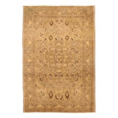 Persian Hamadan Small Rug - Wool Brown Ivory Taupe 73274