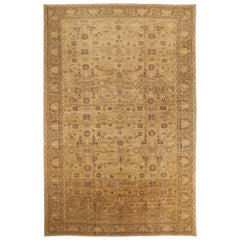 Persian Malayer Over Size Rug Circa 1880 - Wool Brown Ivory 73278