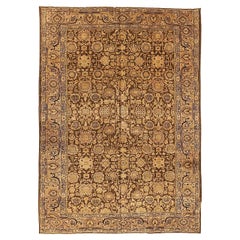 Persian Malayer Area Rugs - Wool Brown Ivory 73254