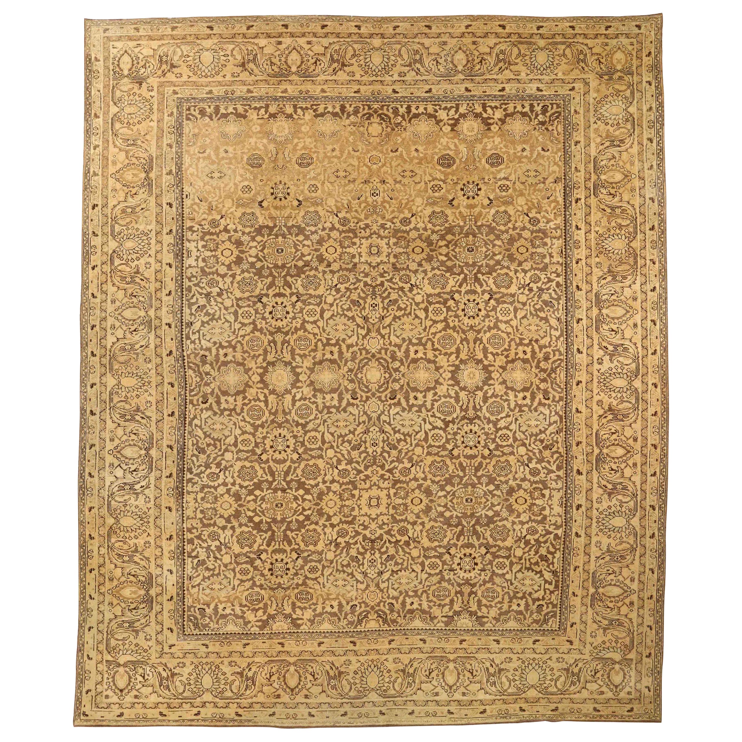 Persian Malayer Area Rugs - Wool Brown Ivory 73280