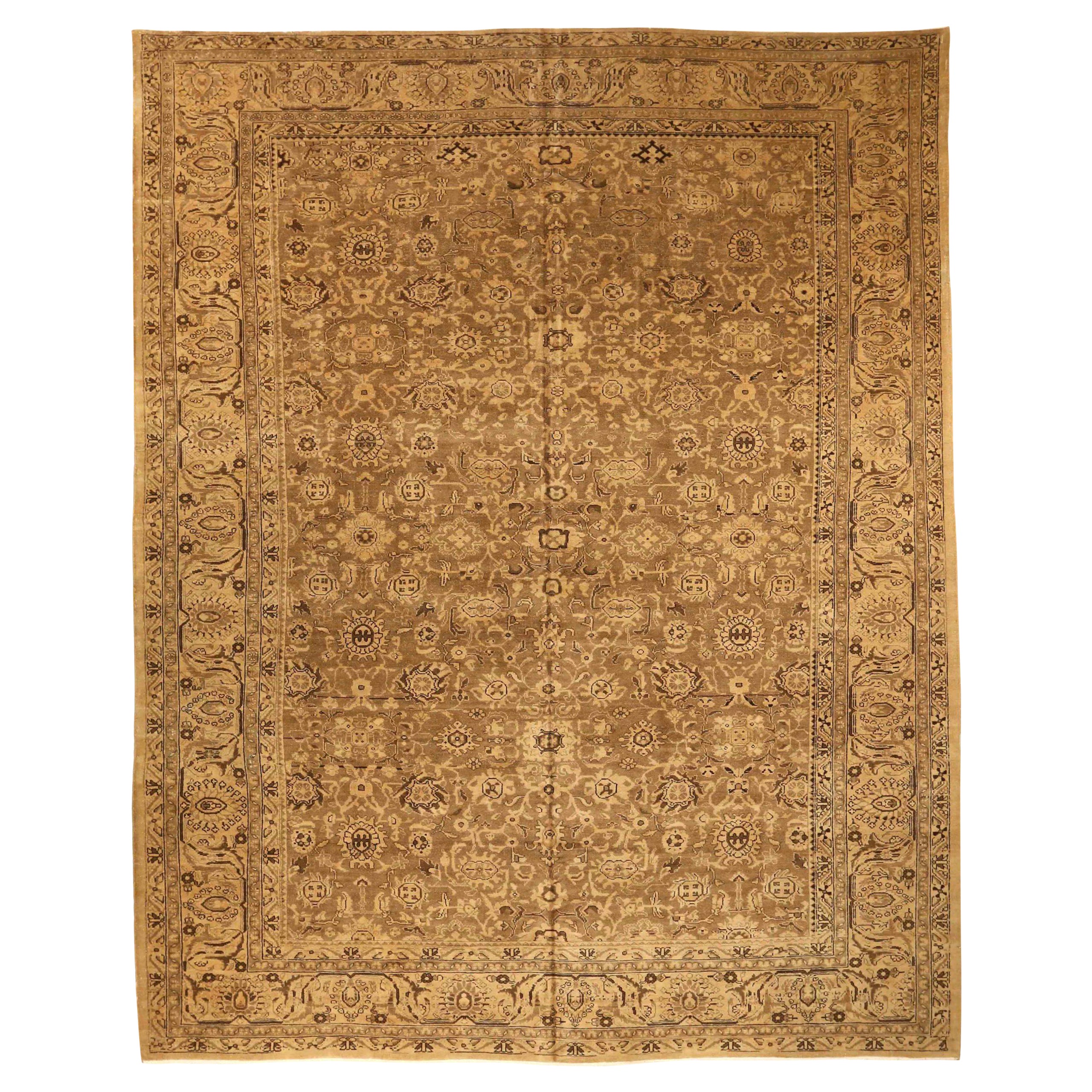 Persian Malayer Area Rugs - Wool Brown Ivory 73281