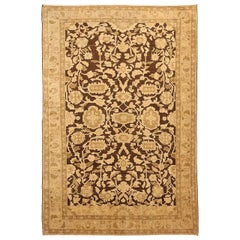 Persian Malayer Small Rug - Wool Brown Ivory Taupe 73310