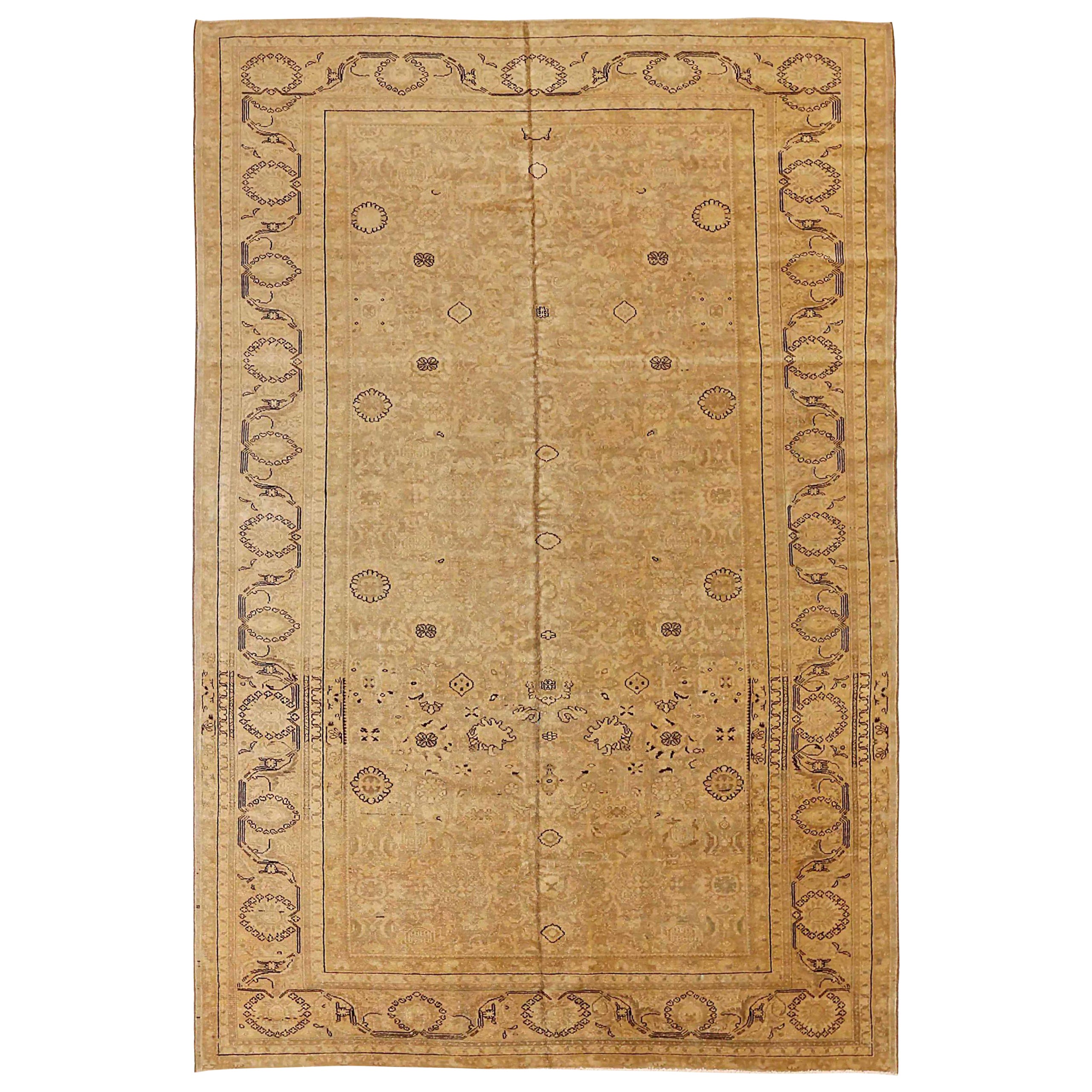 Persian Malayer Area Rugs - Wool Brown Ivory 73285