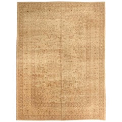 Persische Kashan Teppiche Circa 1910 - Wolle Brown Elfenbein 73292