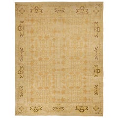 Persische Täbris Teppiche - Wolle Brown Elfenbein 73358