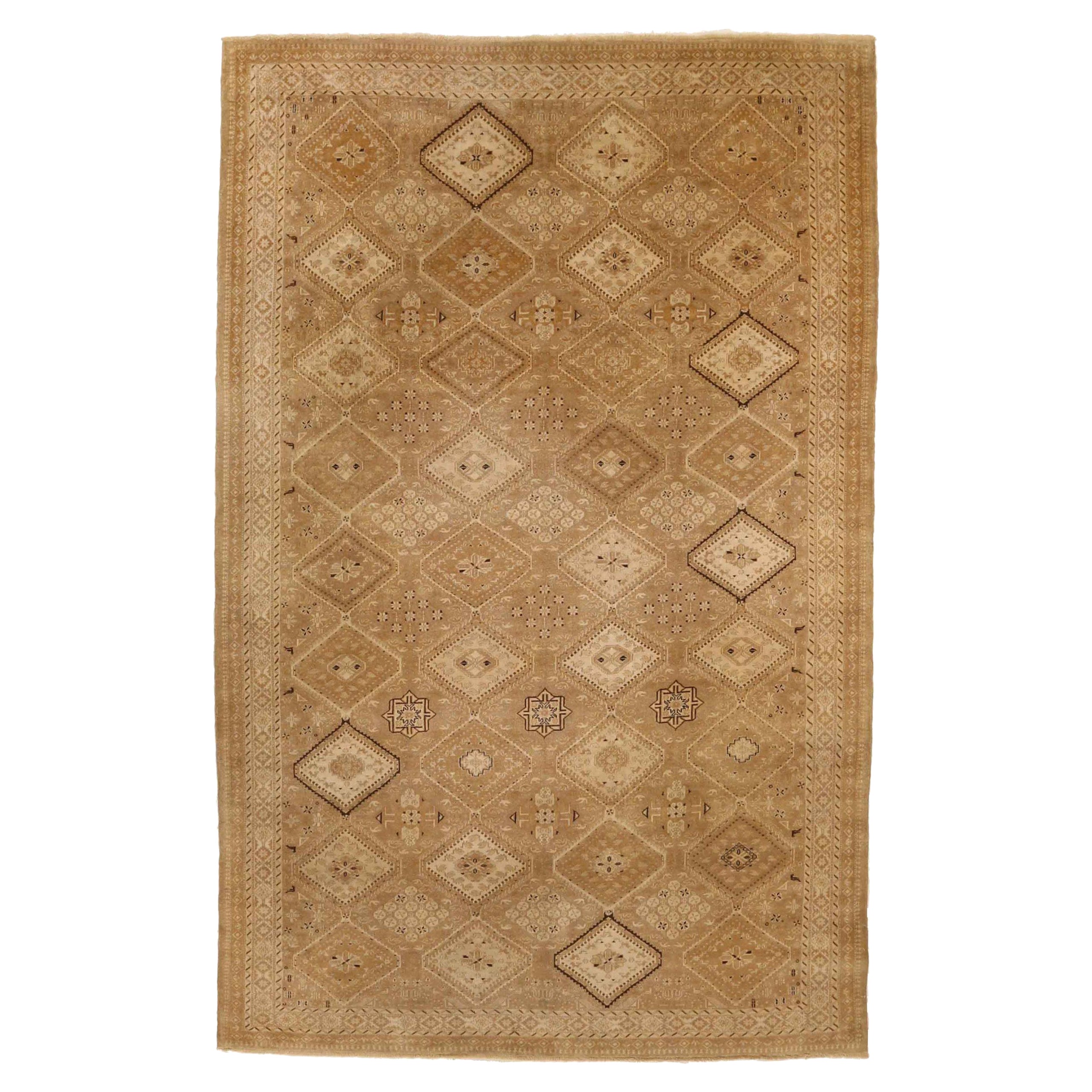 Tappeti persiani Shiraz - Lana Marrone Avorio Taupe 73360
