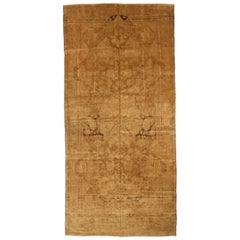 Tapis de sol Persan Malayer - Laine Brown Ivory 73420