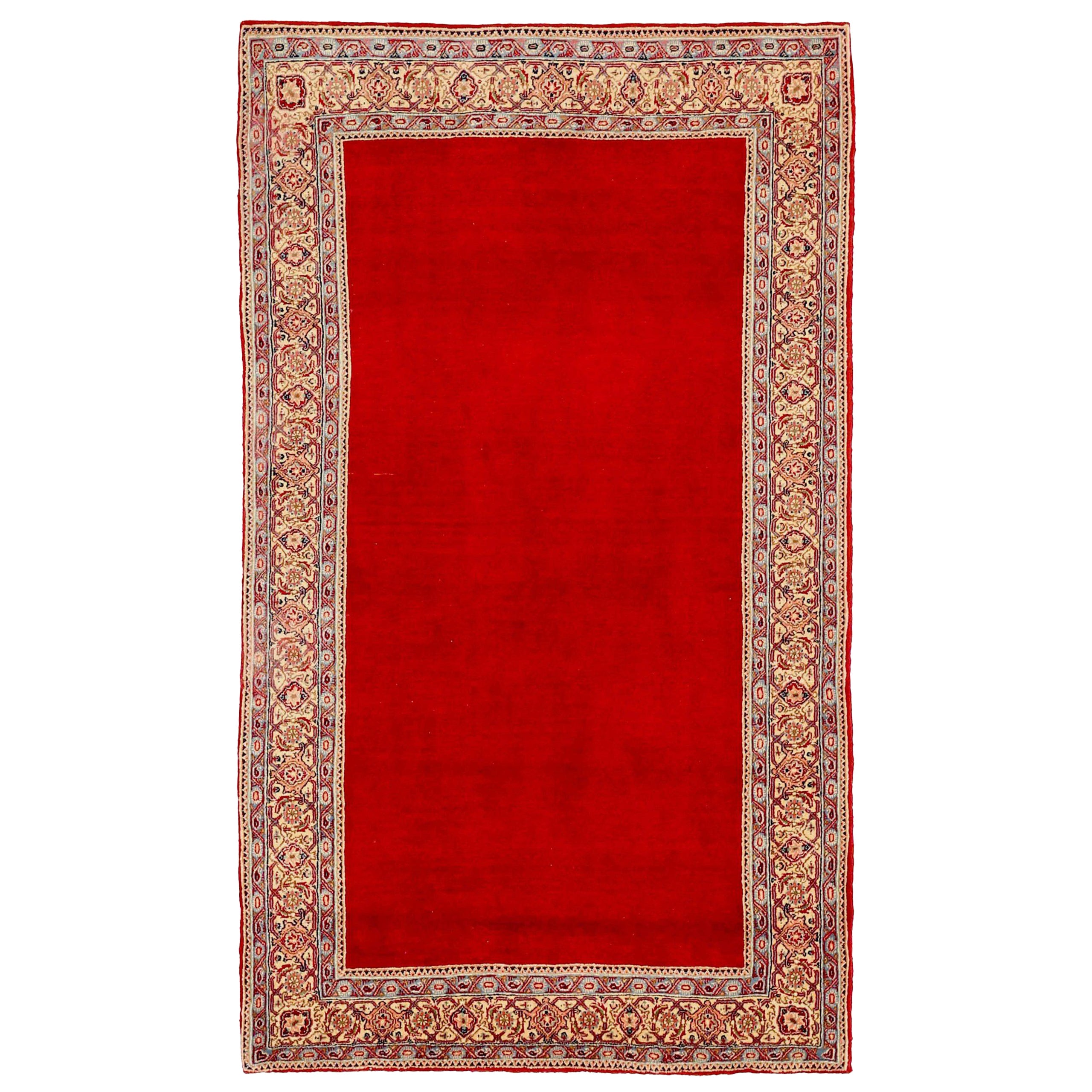 Alfombra Persa Hamadan Pequeña Circa 1940 - Lana Marfil Rojo 73475 en venta