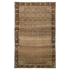 Persische Malayer Over Size Teppich CIRCA 1880 - Wolle Brown Elfenbein Taupe 73493