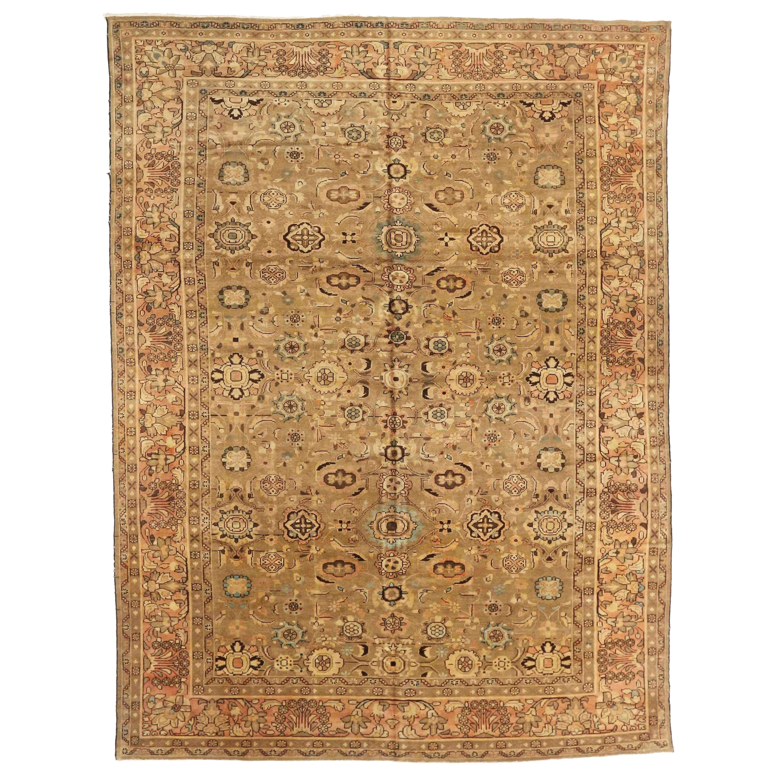 Tappeti persiani Malayer - Lana Marrone Avorio Taupe 73445